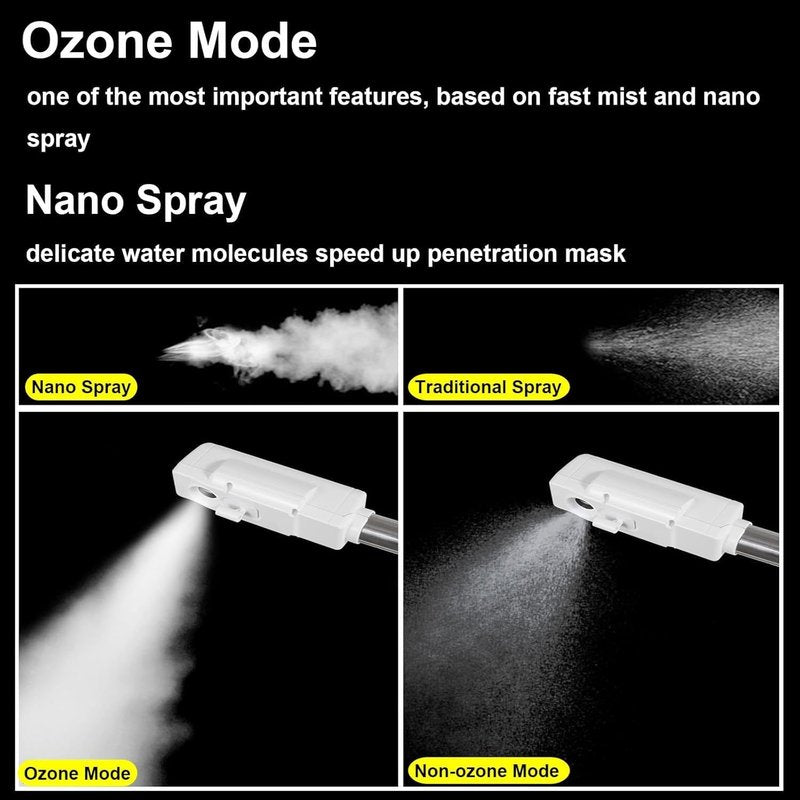 Professional Facial Steamer - Hot Mist Ozone Vaporizer for Spa Treatments | Home Use Face Steam Machine