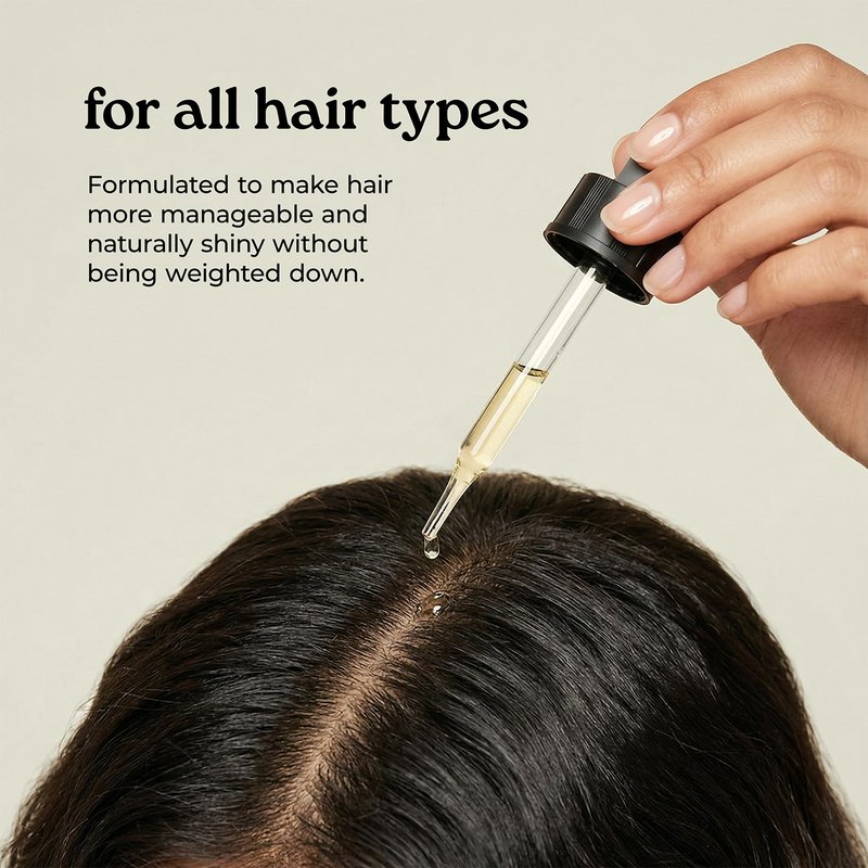 Healing Solutions – Shine Ultra-Lightweight Hair Oil, All Natural 4oz, Supports Resilience, Shine, & Frizz Control, For All Hair Types