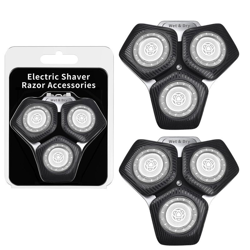 2 Pack SH71/50 Shaving Heads Compatible with Phili*s Shavers Series S5000 (S5XXX),S7000 (S7XXX) (BLACK)