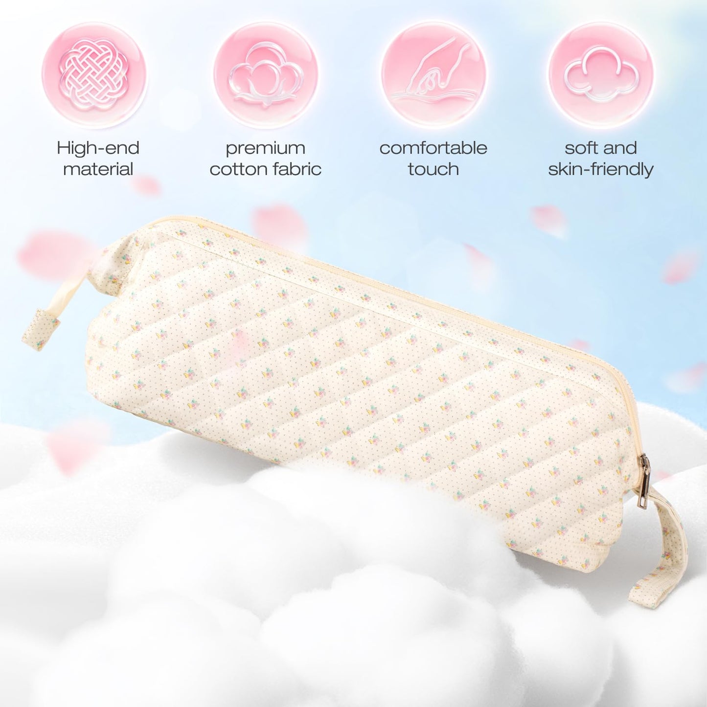 Voryssent Quilted Hair Tool Travel Bag, Shark Flex Style Travel Case For Dyson Hair Dryer Airwrap Bag, Curling Iron Bags Quilted For Shark Dyson Revlon Organizer Accessories (A-Flower)