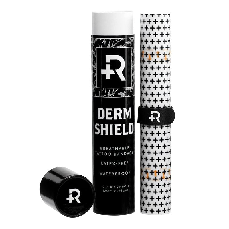 Recovery Aftercare Derm Shield Tattoo Cover Up Patch - Latex-Free & Waterproof Tattoo Aftercare Bandage - Transparent Matte Film - Breathable & Flexible - Promotes Healing & Skin Renewal (10" x 2 yd)