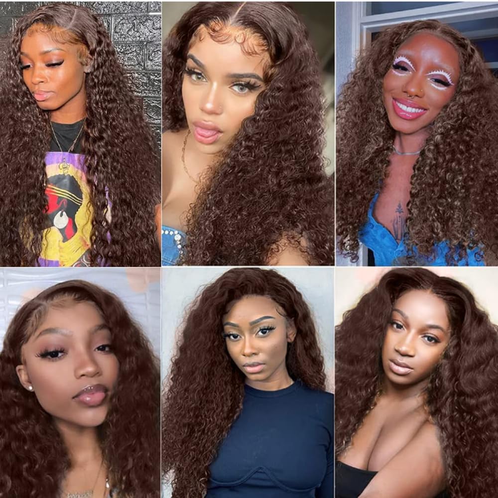#4 Brown Human Hair Bundle Chocolate Brown Body Wave Bundles 16 18 20 inch 150g 100% Unprocessed Brazilian Virgin Hair 3 Bundles Color #4