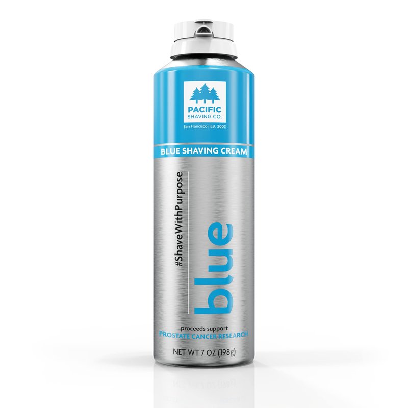 Pacific Shaving Company Blue Shaving Cream - Foaming Colorful Shaving Cream - Hydrating, Redness Reducing + Irritation Free Shave Cream (7 Oz)