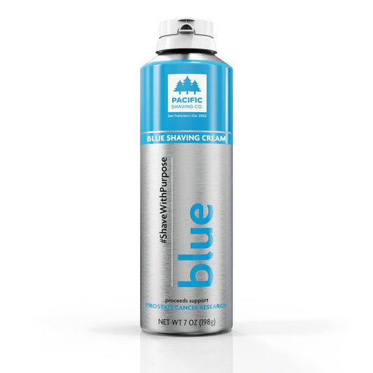 Pacific Shaving Company Blue Shaving Cream - Foaming Colorful Shaving Cream - Hydrating, Redness Reducing + Irritation Free Shave Cream (7 Oz)