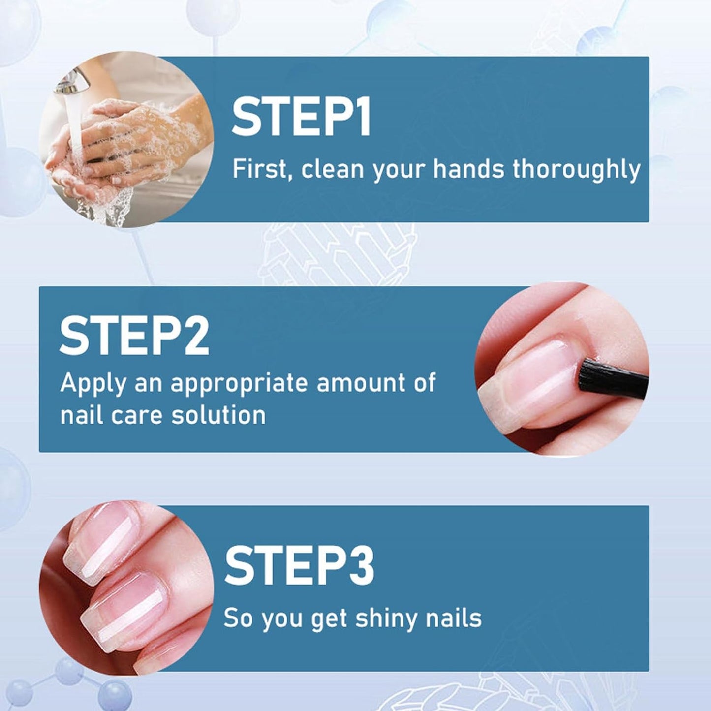 Nail Strengthener Polish - Keratin Treatment for Weak & Damaged Nails | Clear Moisturizing Solution for Stronger, Smoother Nails