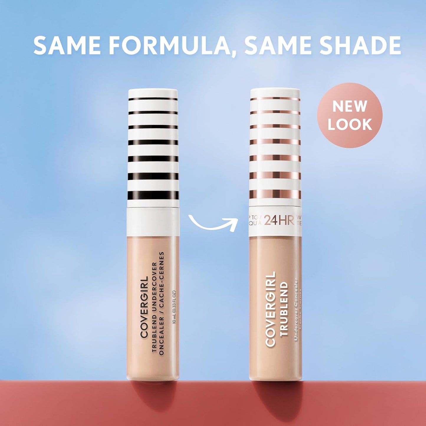 COVERGIRL TruBlend Undercover Concealer - Buildable Full Coverage, 24-Hour Matte Finish | L150 Porcelain