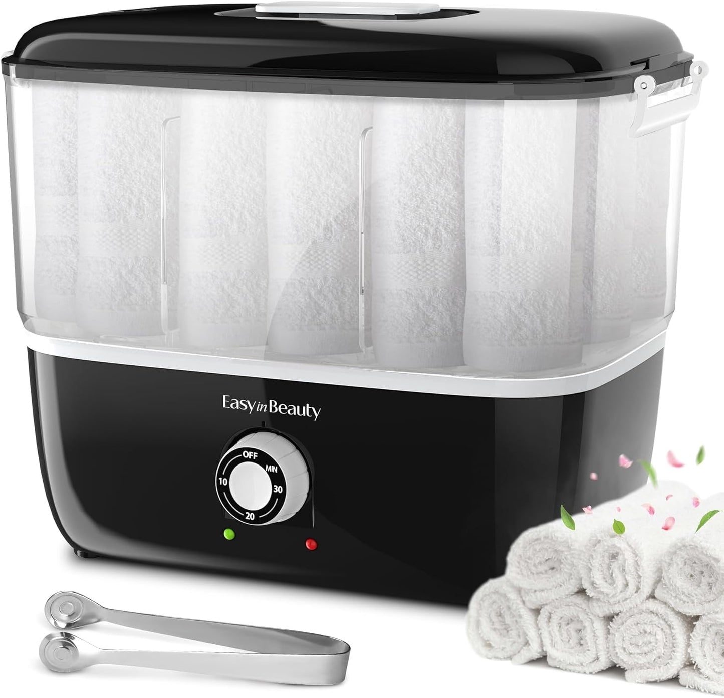 Hot Towel Warmer for Facials - 5L Portable Towel Steamer Holds 16 Towels | Quick Heating in 1-5 Mins