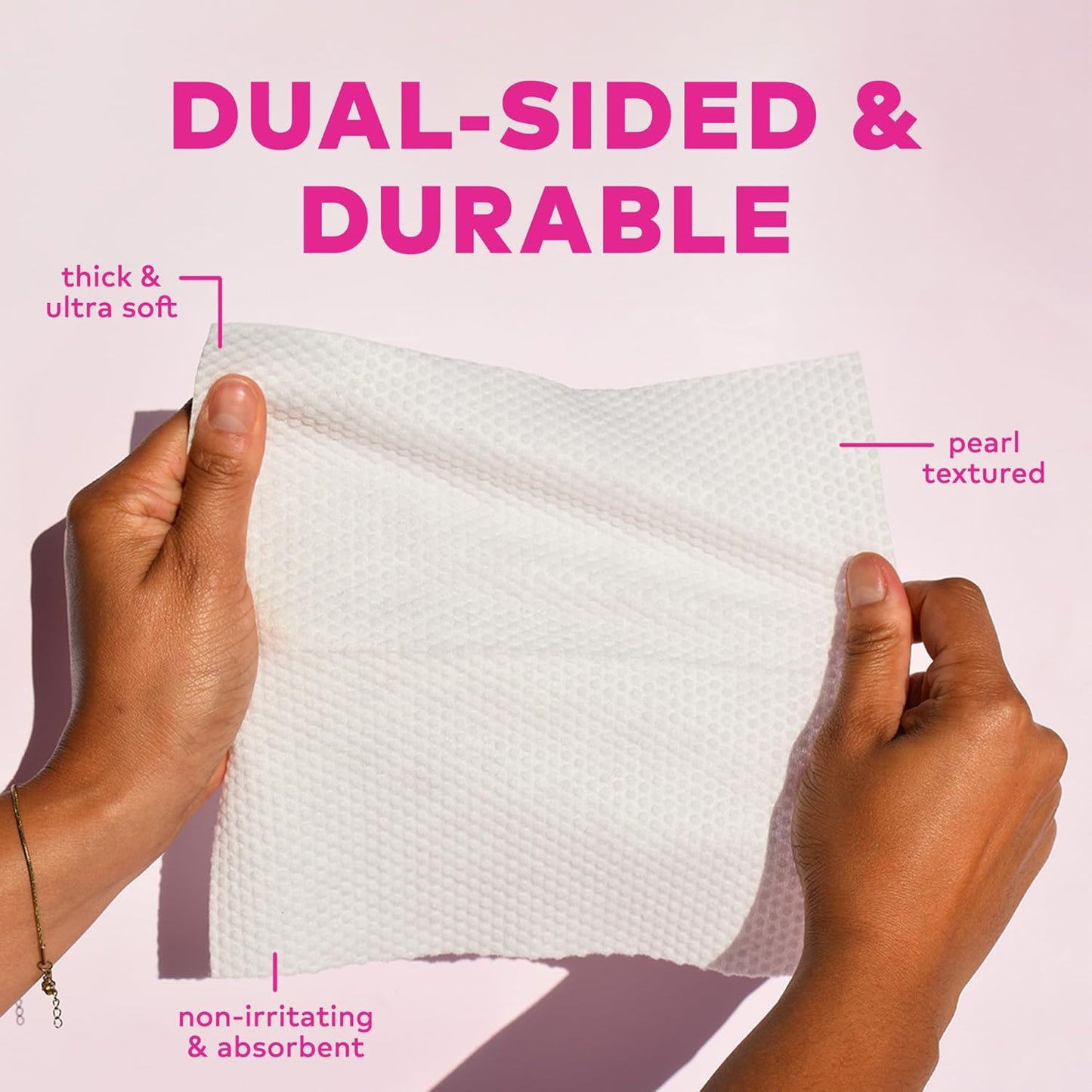 MakeUp Eraser Eco-Friendly Face Towelettes - Biodegradable 100% Eucalyptus Fibers | 60 Count