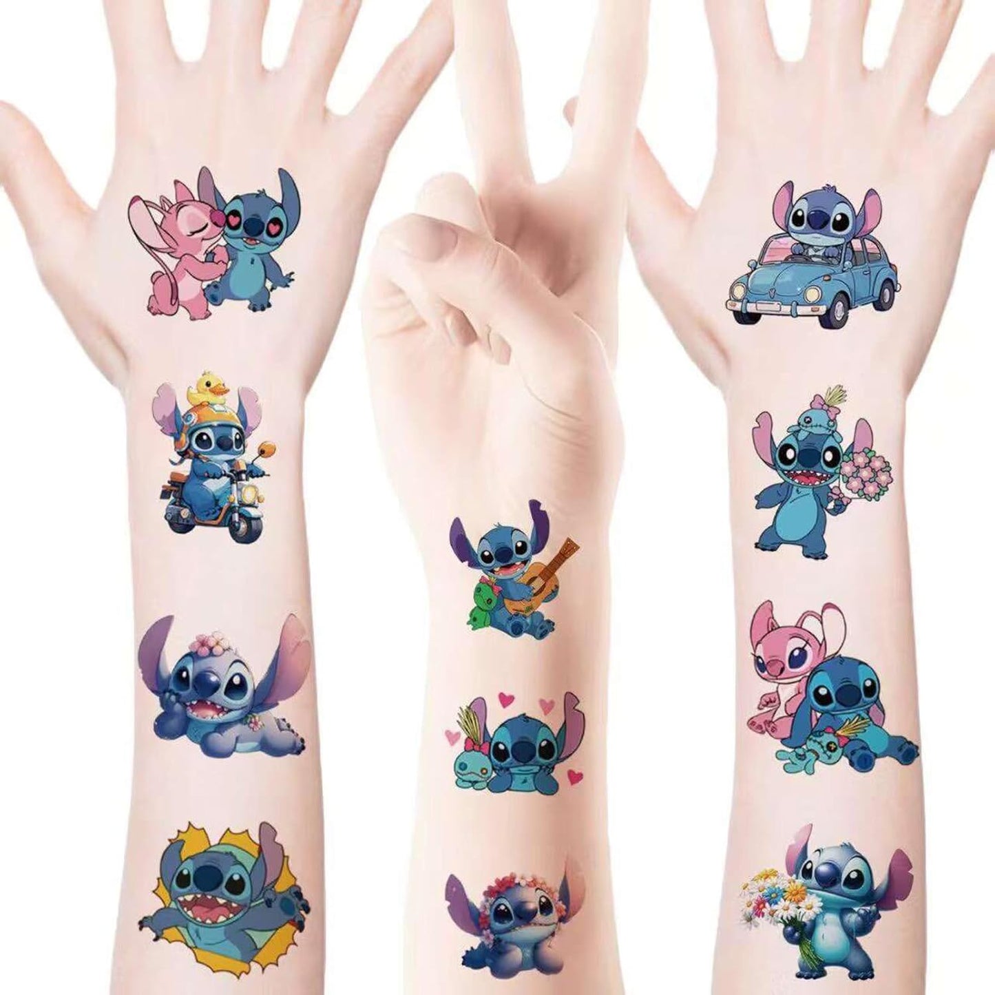 Lilo & Stitch Temporary Tattoos - 20 Pcs for Teens Birthday Party | Fun Party Favors & Decorations