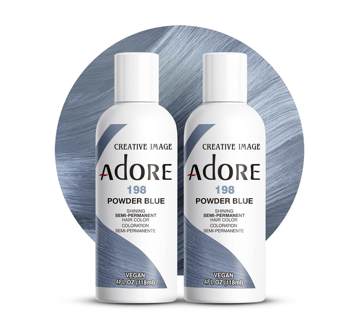 Adore Semi Permanent Hair Color - Mystic Grey | Vegan, Ammonia-Free Hair Dye | 4 Fl Oz