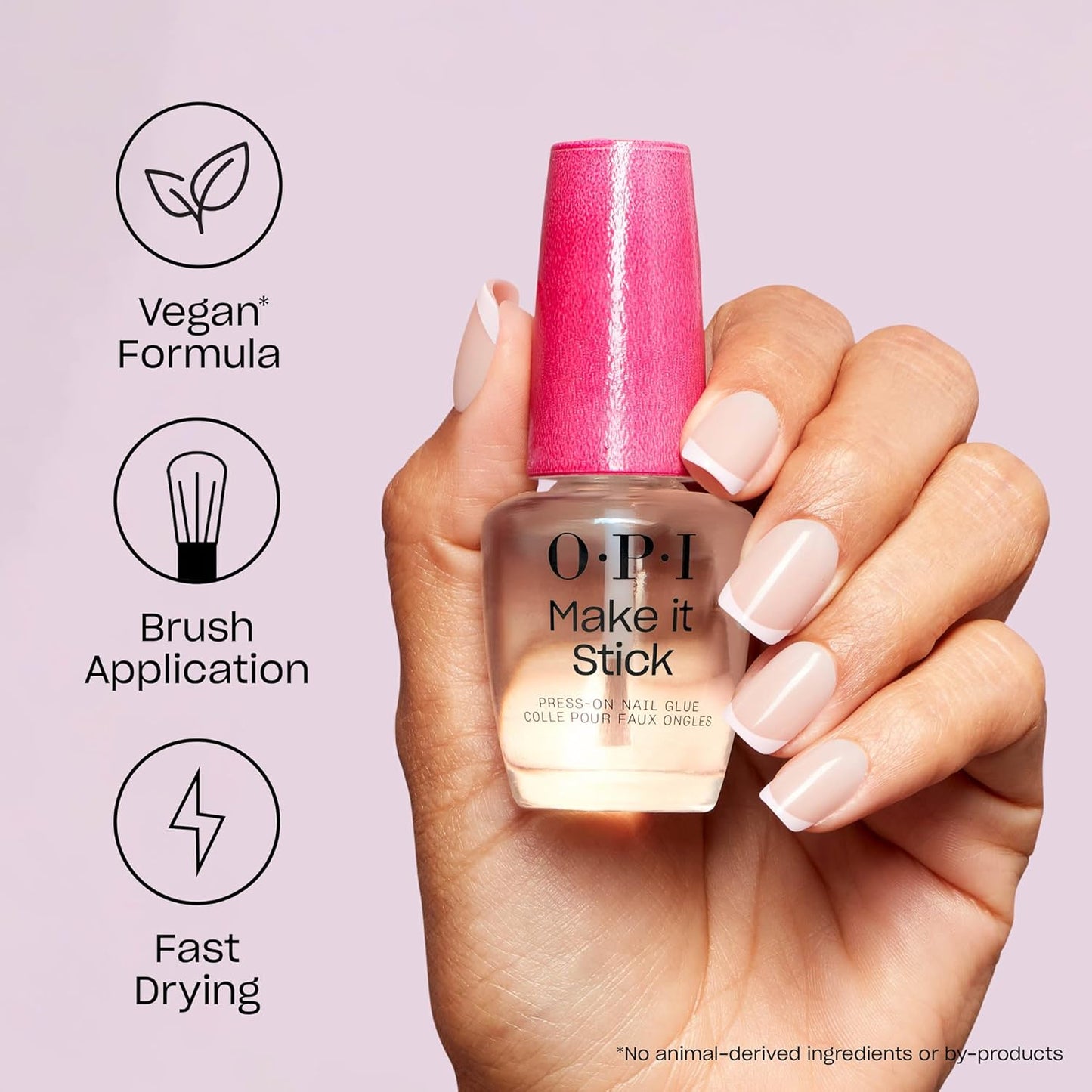 OPI Nail Adhesive Glue & Press-On Tabs - Up to 14 Days Wear | Fast Drying, Vegan Formula