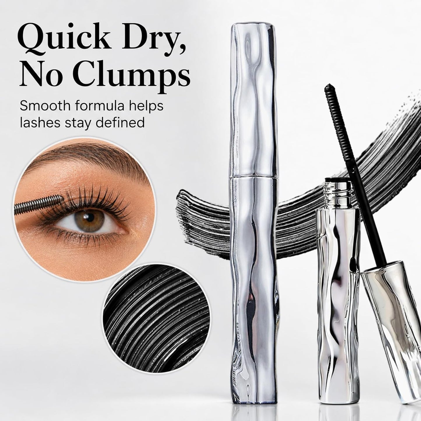Volumizing Mascara for Dramatic Lashes - Long-Lasting, Waterproof Formula