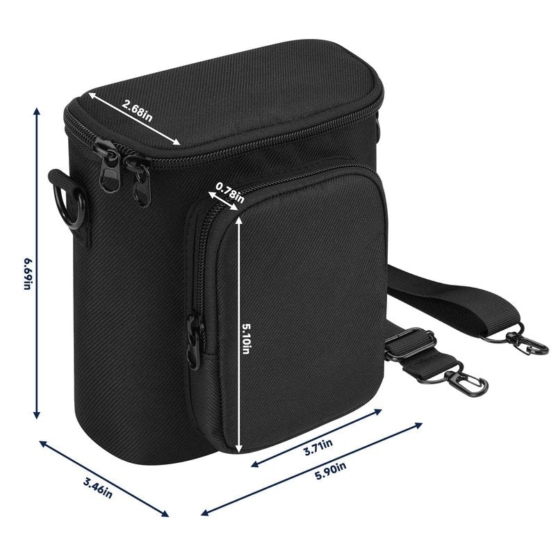 CaSZLUTION Travel Protective Case Compatible with Nikon Monarch M5 M7 PROSTAFF P3 8x42 10x42 Binocular, Durable Fabric Storage Bag for Binocular, Black (Case Only)