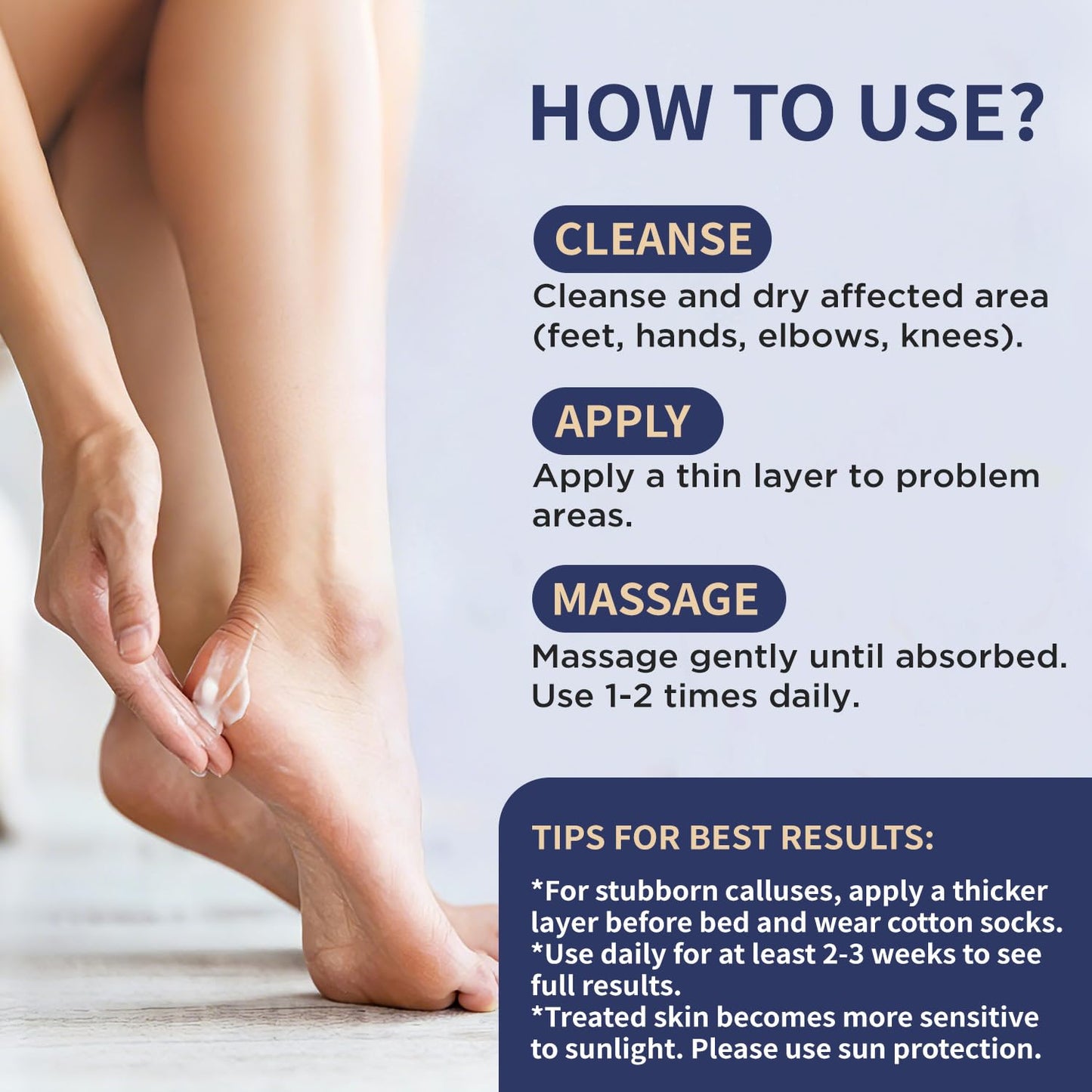 Urea Cream 40% for Feet - Maximum Strength Foot Cream with 2% Salicylic Acid | Intensive Repair for Dry, Cracked Heels