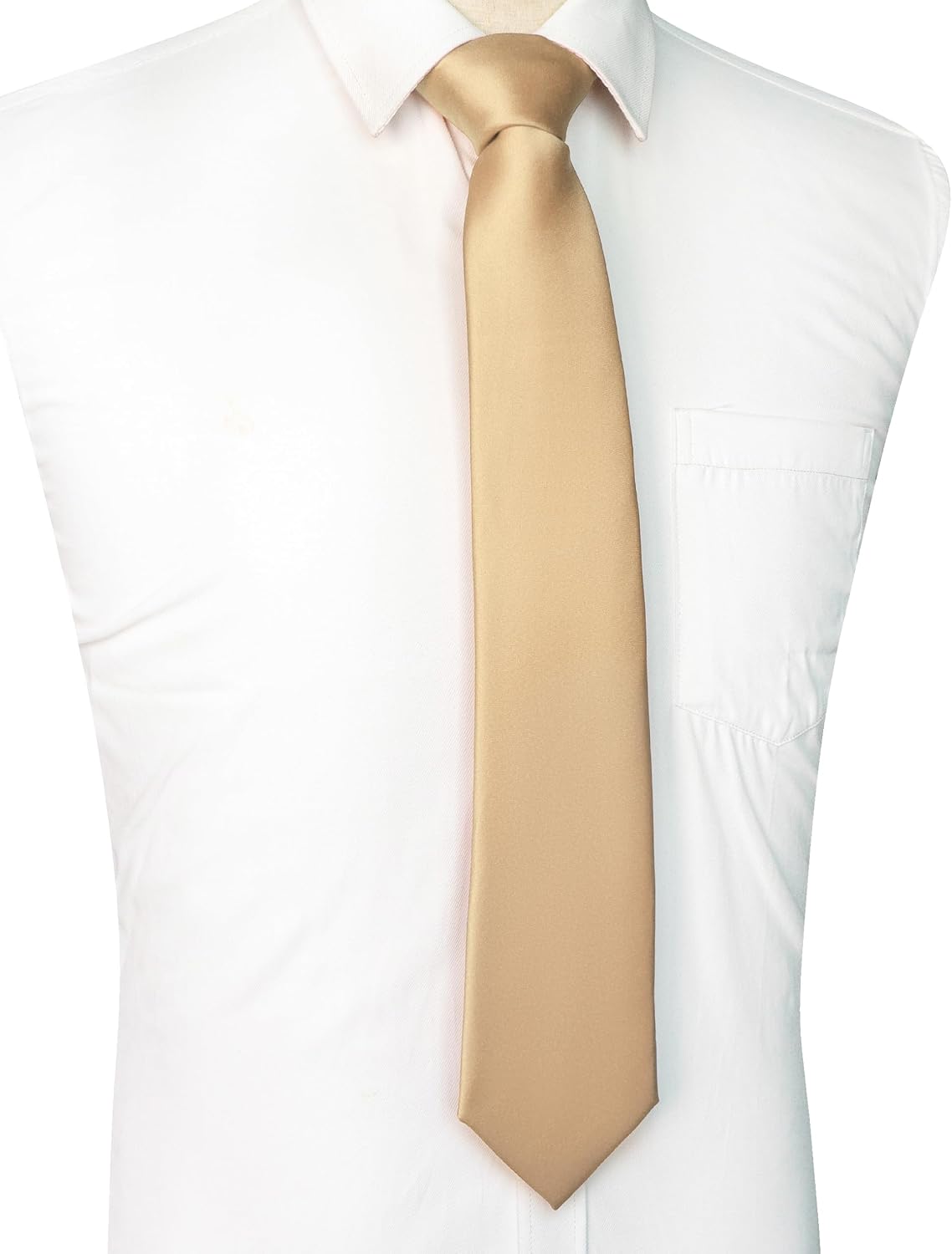 Solid Color Tie for Men - Business & Wedding Necktie | Elegant Design