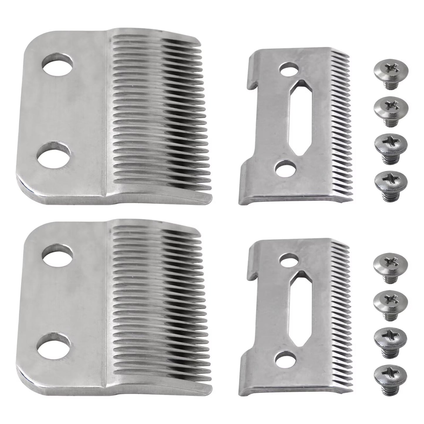 WELURE 2 Hole Clipper Blade Replacement Fit for Wahl Fit for Precision Premium Smooth Cut/ElitePro/ExtremeGripPro/ MC3/ ProSeriesPlatinum/Self-CutPro/Pet-Pro/ *NotfitMulti-Purpose79607
