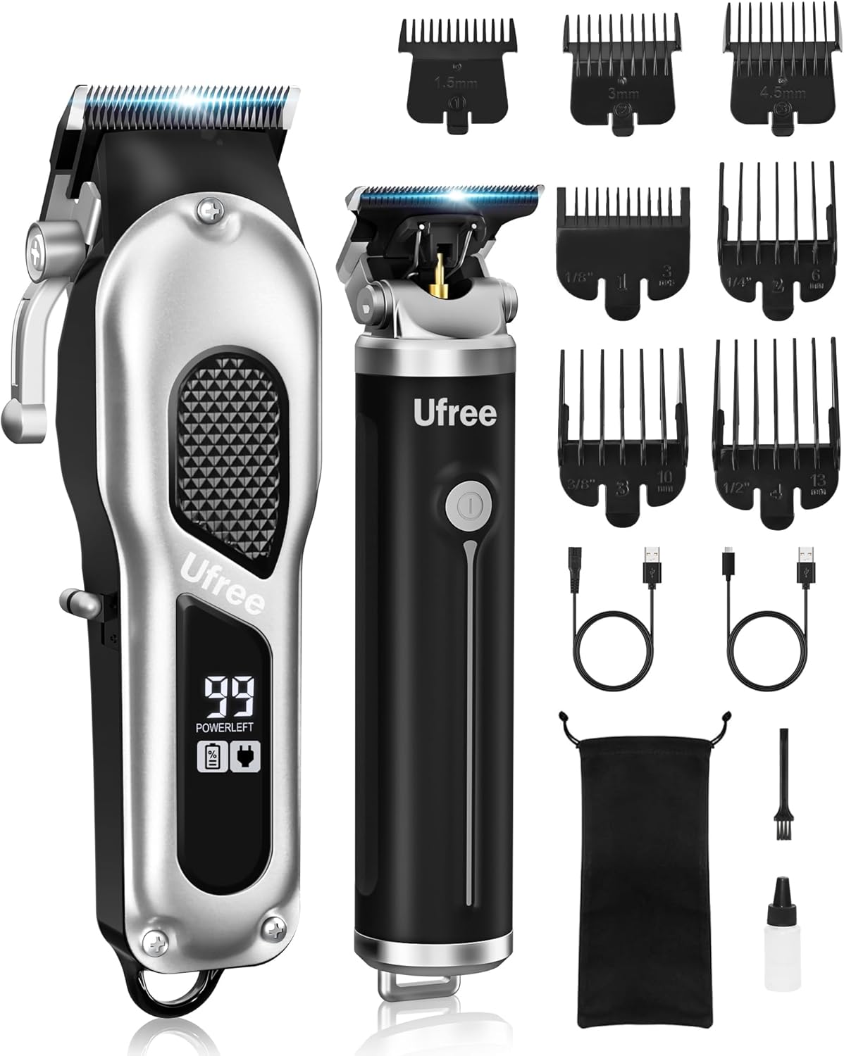 Ufree Hair Clippers for Men - Cordless Grooming Kit with Trimmers | Perfect Gift Set