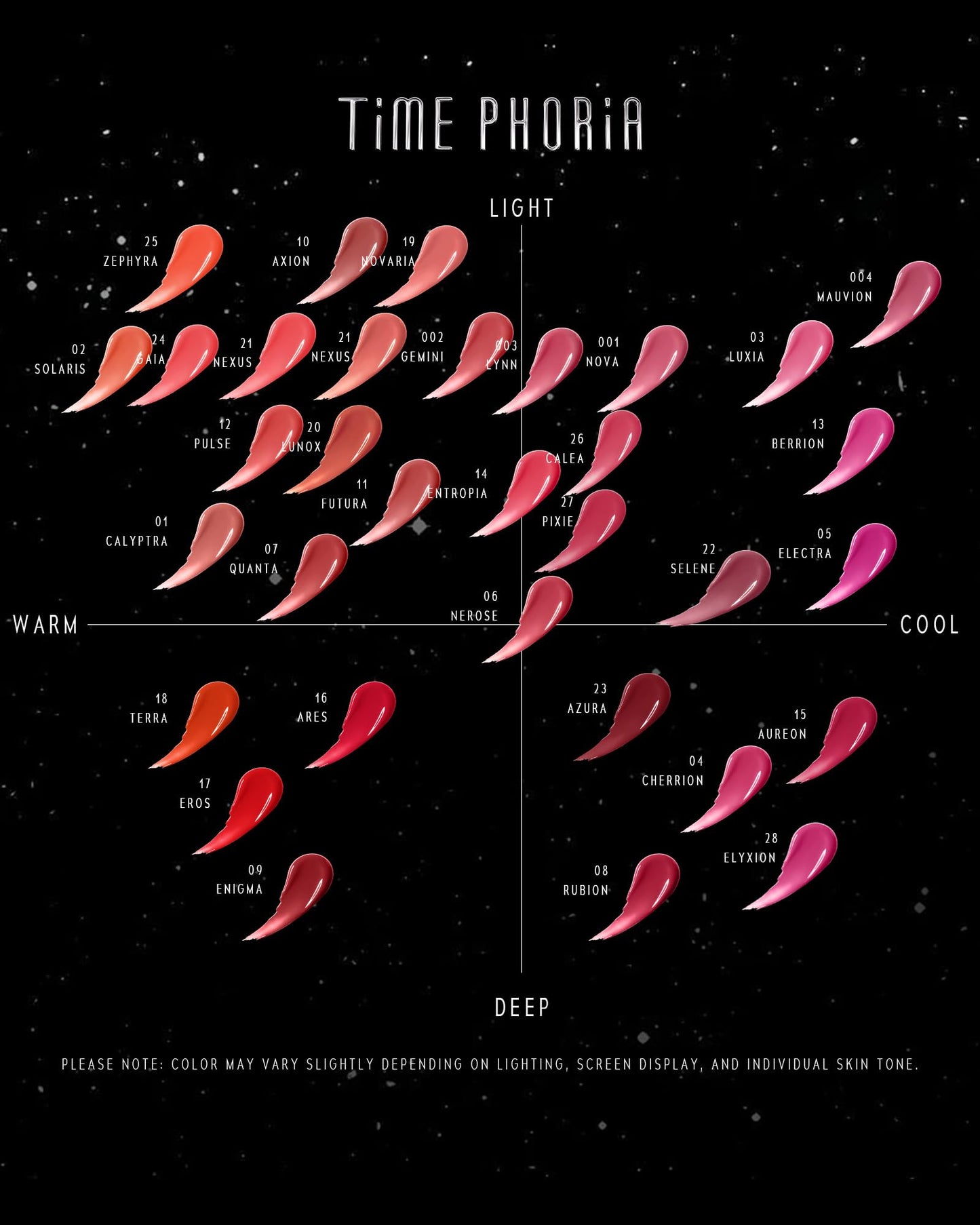 TIMEPHORIA Stellar Dust Lip Stain 08 Rubion, Transfer-Proof &Smudge-Proof Lip Gloss, Ruby Purple Red Tinted Glossy Finish, High-Pigment Vibrant, Hydrating Lightweight Long-Lasting Lip Makeup for Women