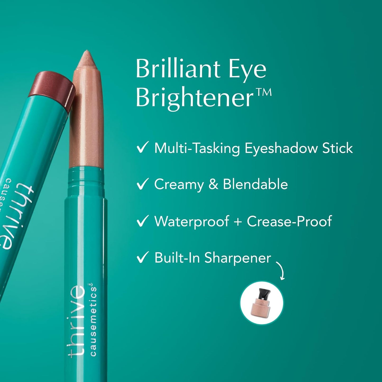 Brilliant Eye Brightener Eyeshadow Stick Bundle - Waterproof & Long-Lasting | 3 Shades for Blue Eyes