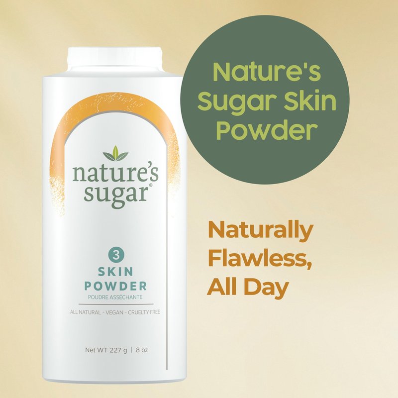 Nature’s Sugar Waxing Powder – Aluminum-Free Pre-Wax Prep for Smooth Hair Removal – Moisture & Oil-Absorbing Powder for Sugaring, Bikini & Body Care – Natural, Unscented Formula for Women & Men – 227g