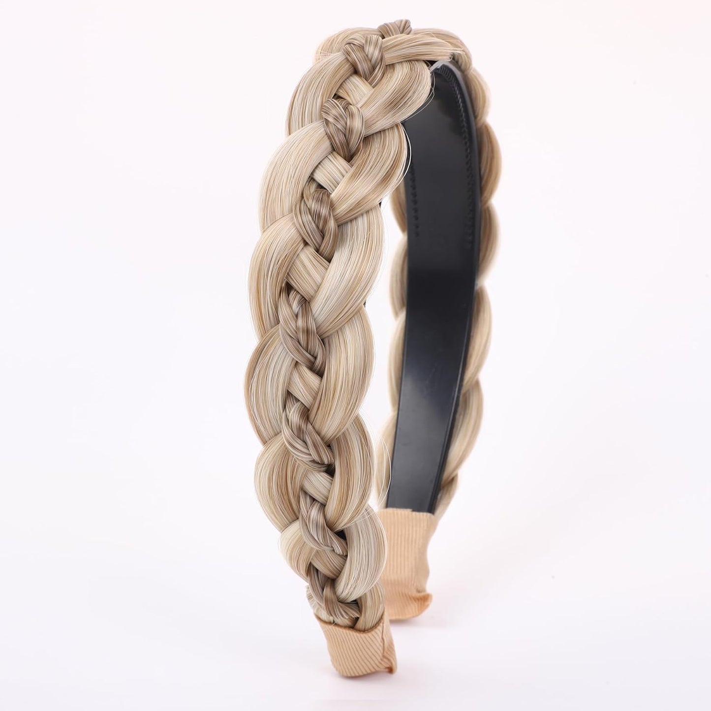Braided Headband - Fishtail Synthetic Hairpiece for Women | Chocolate Dark Color