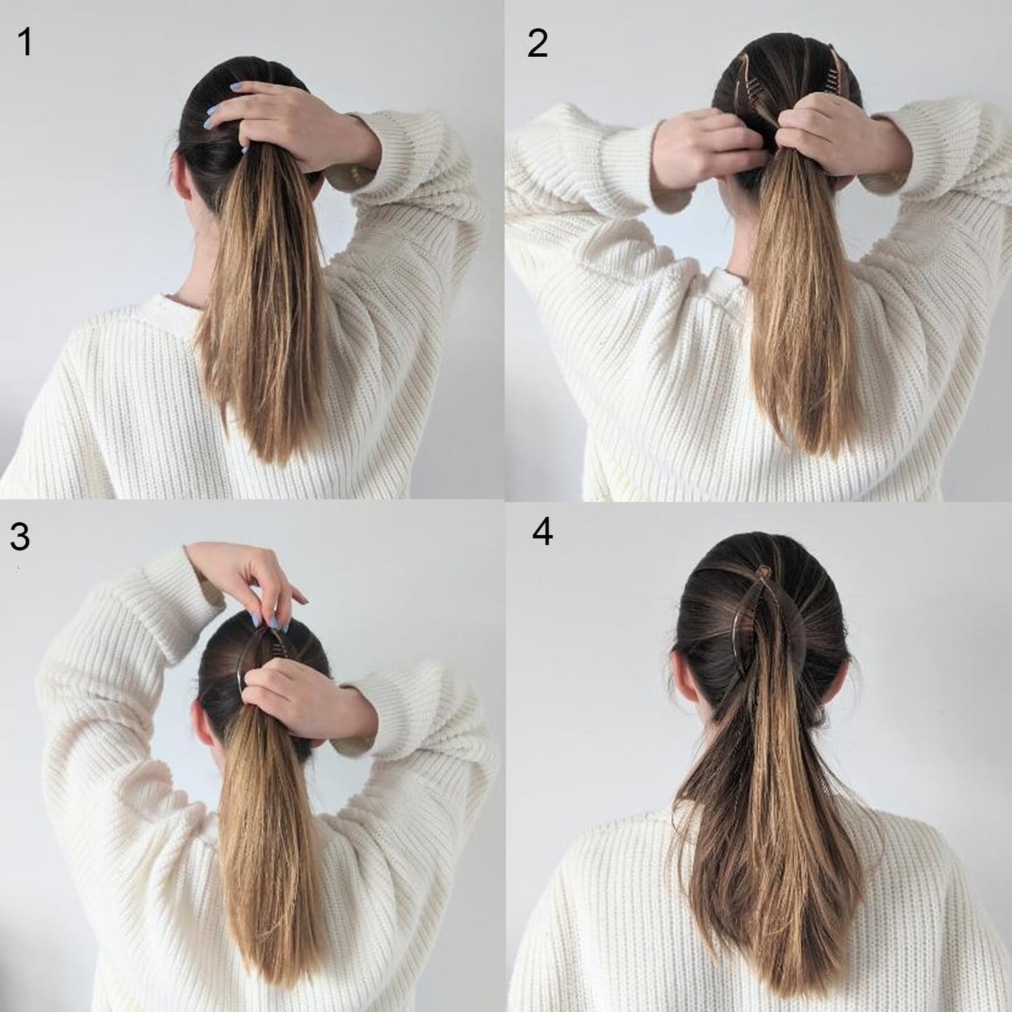 Fishtail Hair Clips - Double Banana Combs for Thin Hair | Stylish Hair Accessories for Women & Girls