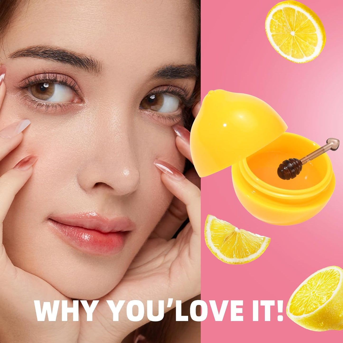 Bee Lip Balm Set - 8 PCS Fruit Flavored Moisturizing Lip Masks | Perfect Gift for Women, Easter & Mother's Day