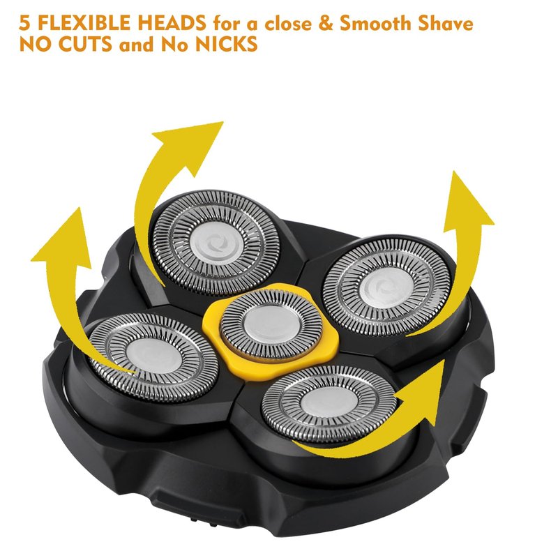 1 Pack Head Shaver Replacement Heads Compatible with Microtouch Titanium Head Shaver,Hypoallergenic Wet/Dry Shaving for Blad Men