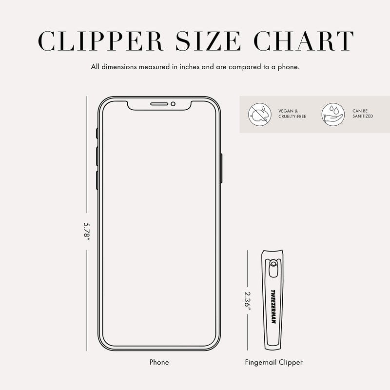 Tweezerman Fingernail Clipper, Stainless Steel