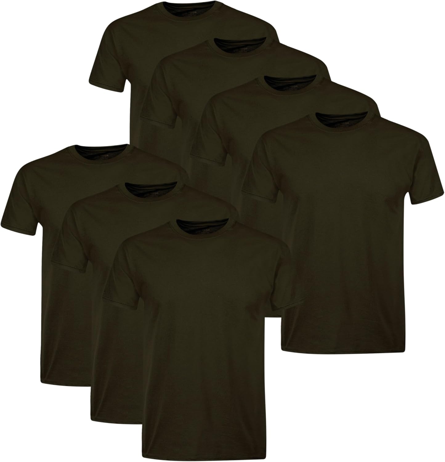 Hanes Men's Cotton Undershirts - Stay-Tucked, Soft Fabric | White/Black Multipack