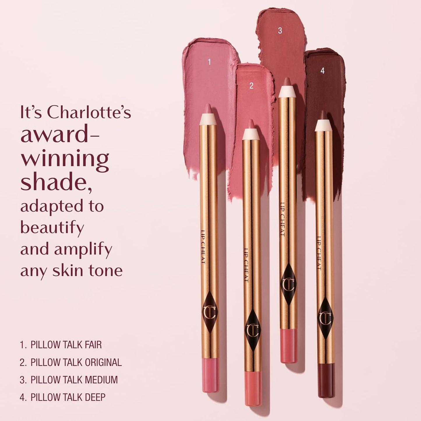 Charlotte Tilbury Lip Cheat Lip Liner Pencil - Define Your Lips with Jojoba Oil & Hyaluronic Acid - Waterproof & Smudge-Proof