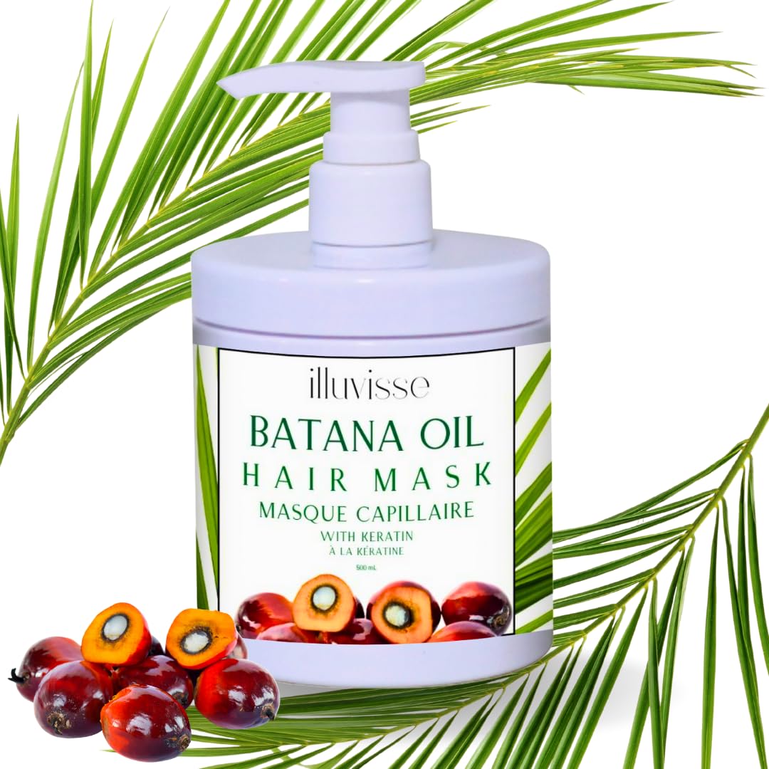 Batana Oil Hair Mask - Deep Conditioning Keratin & Lactic Acid Formula for Thicker, Fuller Hair | 500ml