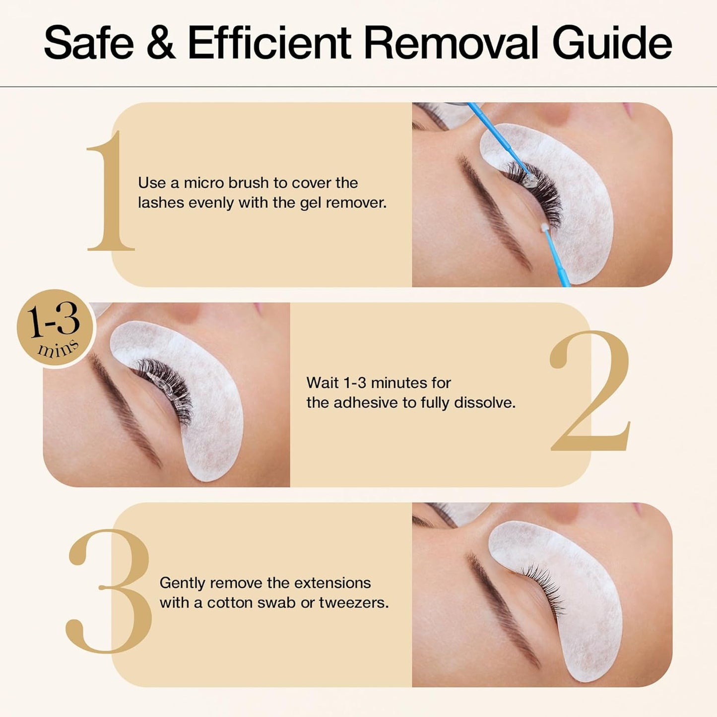 Sensitive Lash Remover Gel for Lash Extensions - Clear 15ml | Gentle Formula for Easy Removal