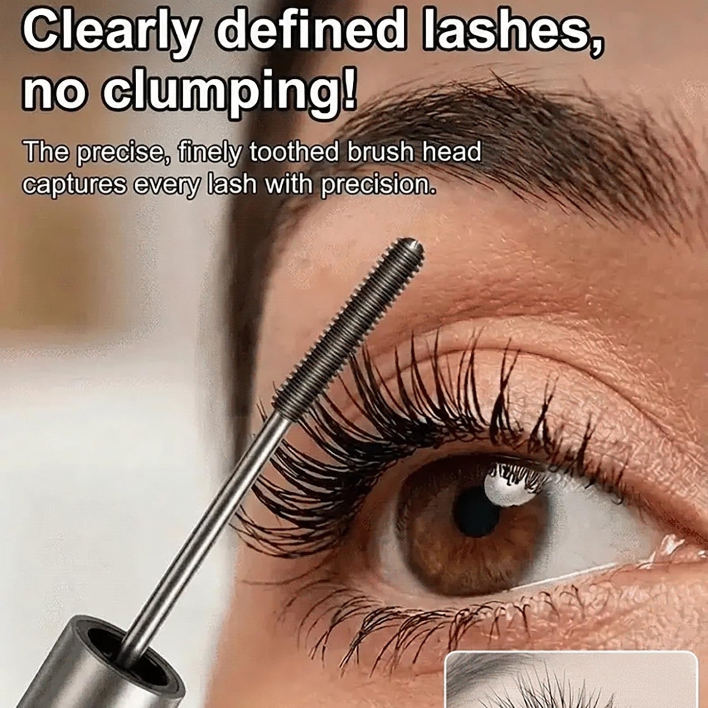 Quickstockup Mascara, Curling, Lengthening, and Long-lasting Mascara Tube, 2026 New Metal Wand Mascara, Waterproof Long-Lasting 3D Curling Eyelash