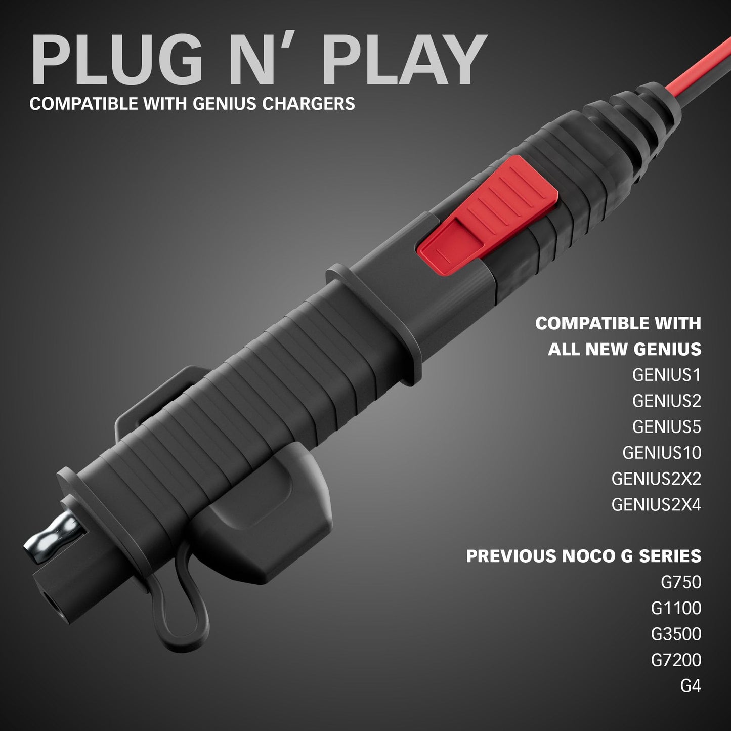 SafeAMP 3‑Pack X Connect to SAE Adapter with 20A Fuse Compatible with NOCO GENIUS1, GENIUS2, GENIUS5, GENIUS10, G3500, G7200