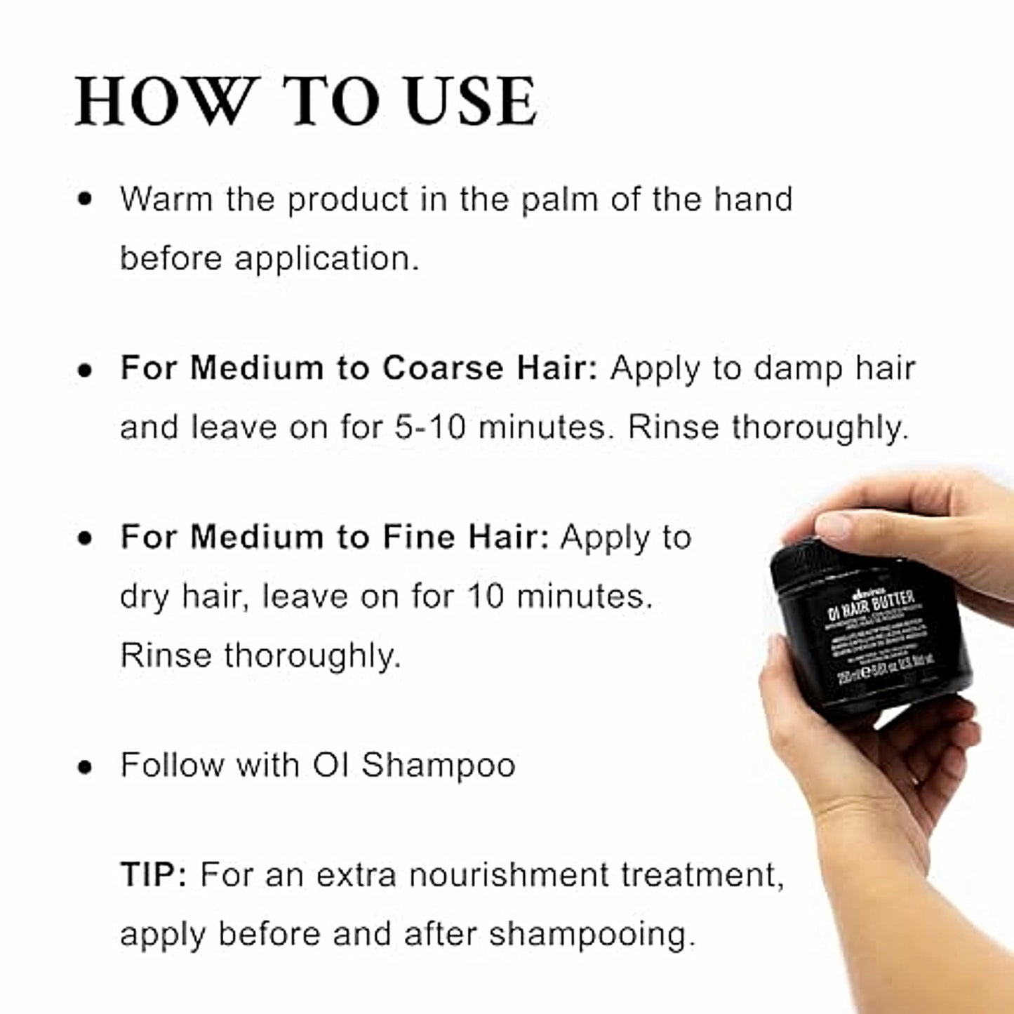 Davines OI Hair Butter Smoothing Deeply Nourishing Mask for All Hair Types
