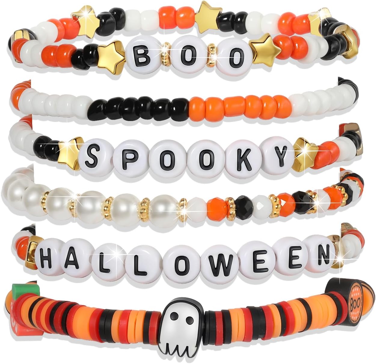 Friendship Bracelets Set - Colorful Beaded Stretchable Bracelets for Teens | Stackable Gift Ideas for Holidays