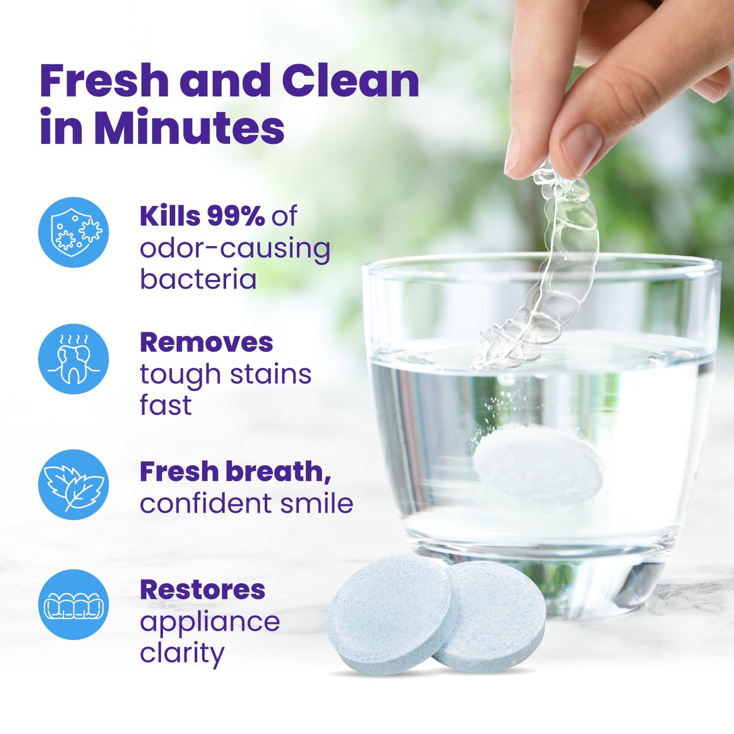 Retainer Brite | Retainer Cleaner Tablets for Invisalign & Mouth Guards - 120 Tablets, 4-Month Supply