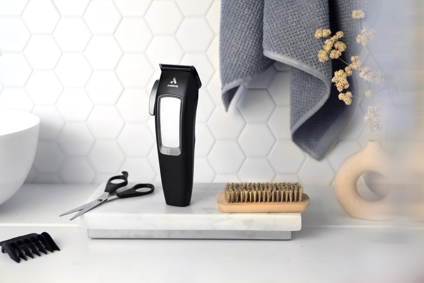 Andis 40000 inCRED Lithium-Ion Adjustable Blade Cordless Hair Clipper Kit, High Speed Motor, Compact and Quiet, Titanium Coated Stainless-Steel Blade, Black