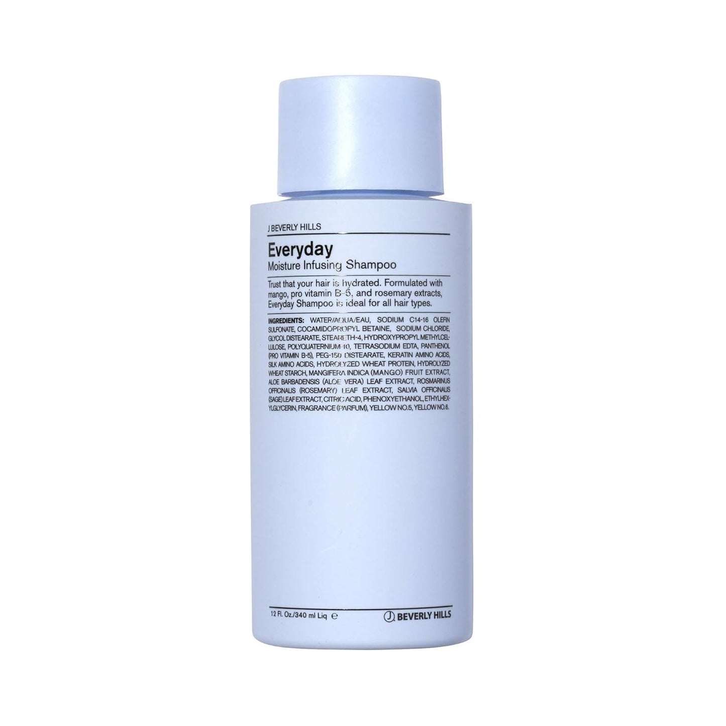 J Beverly Hills Blue Everyday Moisturizing Shampoo - Eucalyptus Oil for Hair Growth | 3 Oz & 12 Oz Options