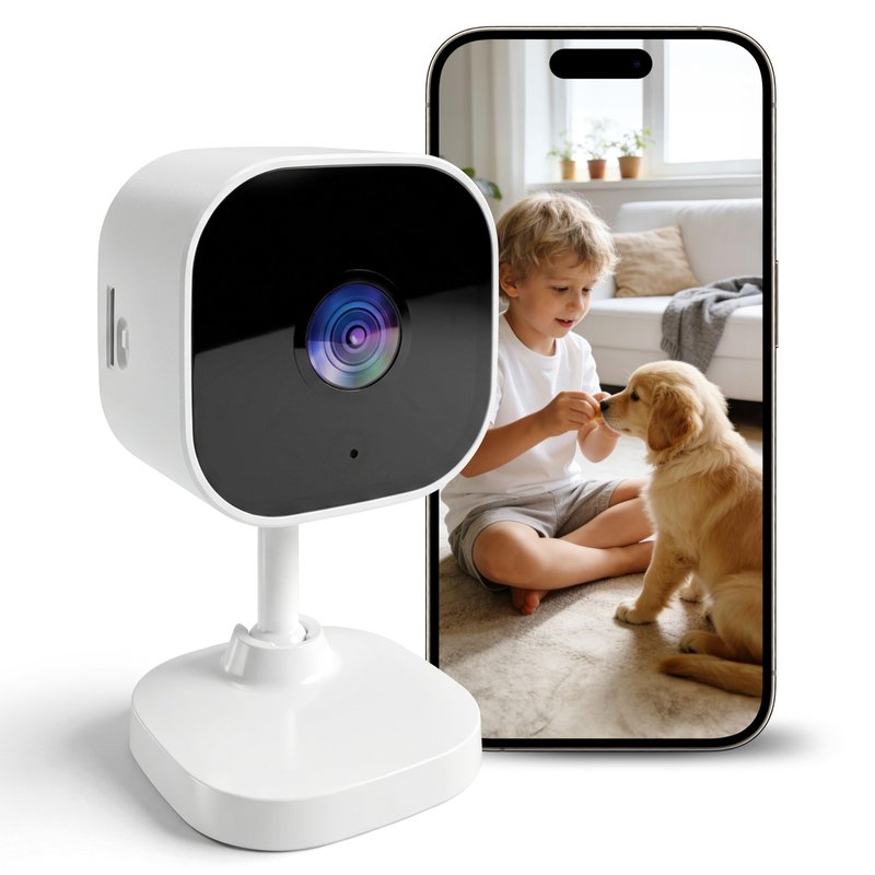 OZHGQ 2K Cameras for Home Security Dual-Band 5G/2.4GHz WiFi Indoor Camera Baby Monitor & Pet Camera for Dog Cat Elder AI Motion Detect 2-Way Audio Night Vision 24/7 Local Recording SD Cloud Storage