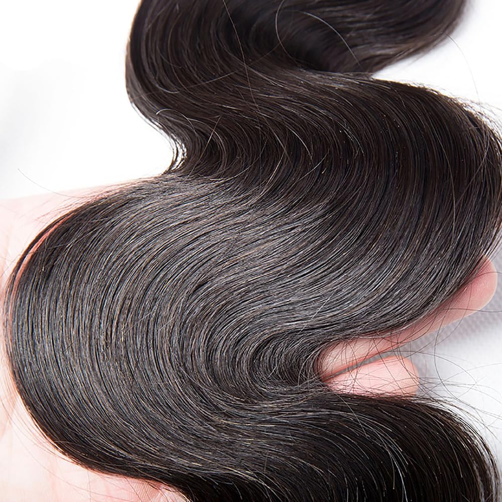 Body Wave Bundles Body Wave Bundles Human Hair Color 1B Human Hair Bundle Natural Black Bundle Double Weft 12 14 16 Inch 150g