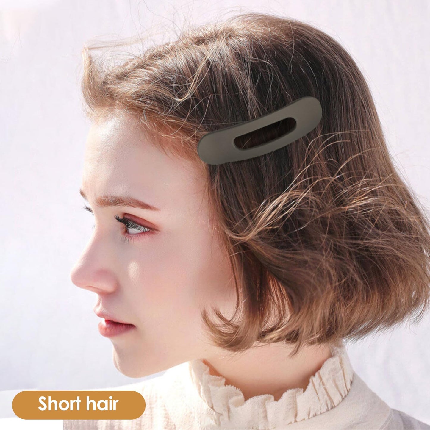 Small Flat Hair Clips for Women Lay Clips for Thin Hair Accessories 8Pcs