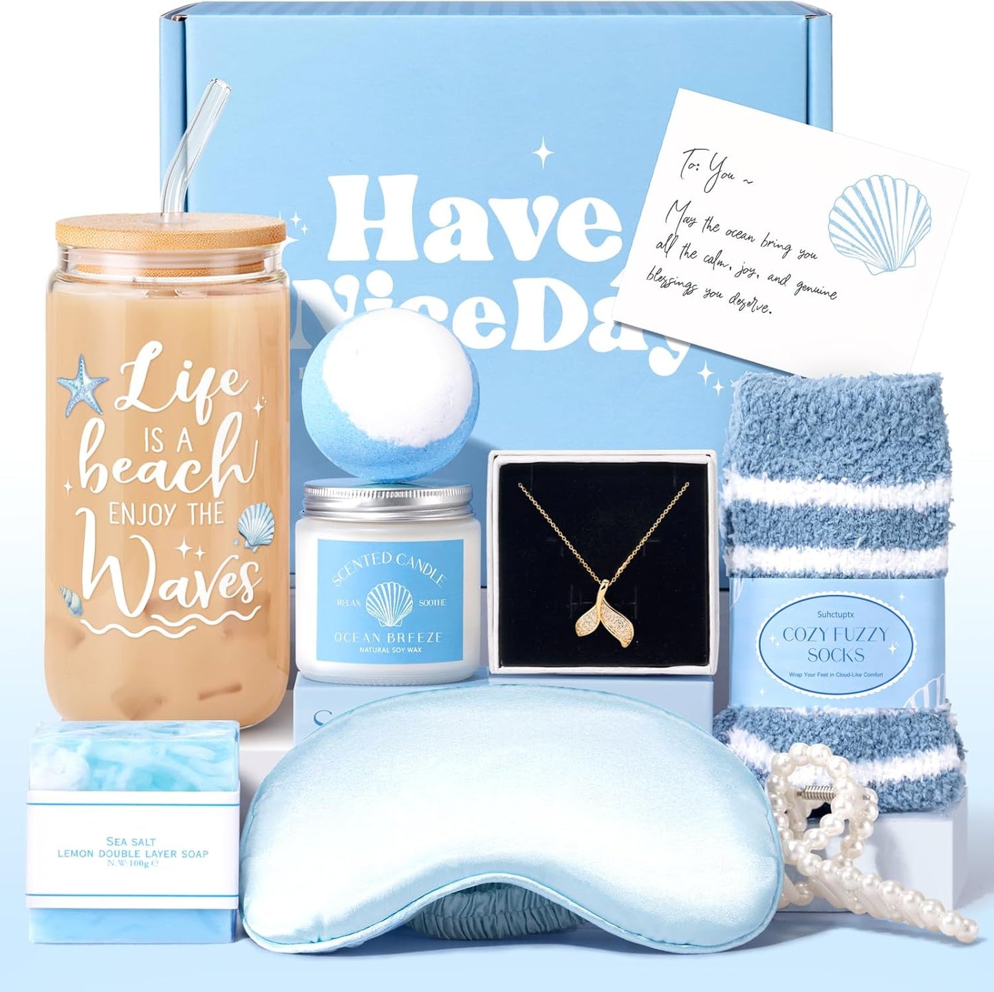 Gift Baskets for Women - 9-Piece Birthday Gift Set | Trendy Aesthetic Cup for Teen Girls, Perfect for Sweet 16, 18 & 21 Celebrations