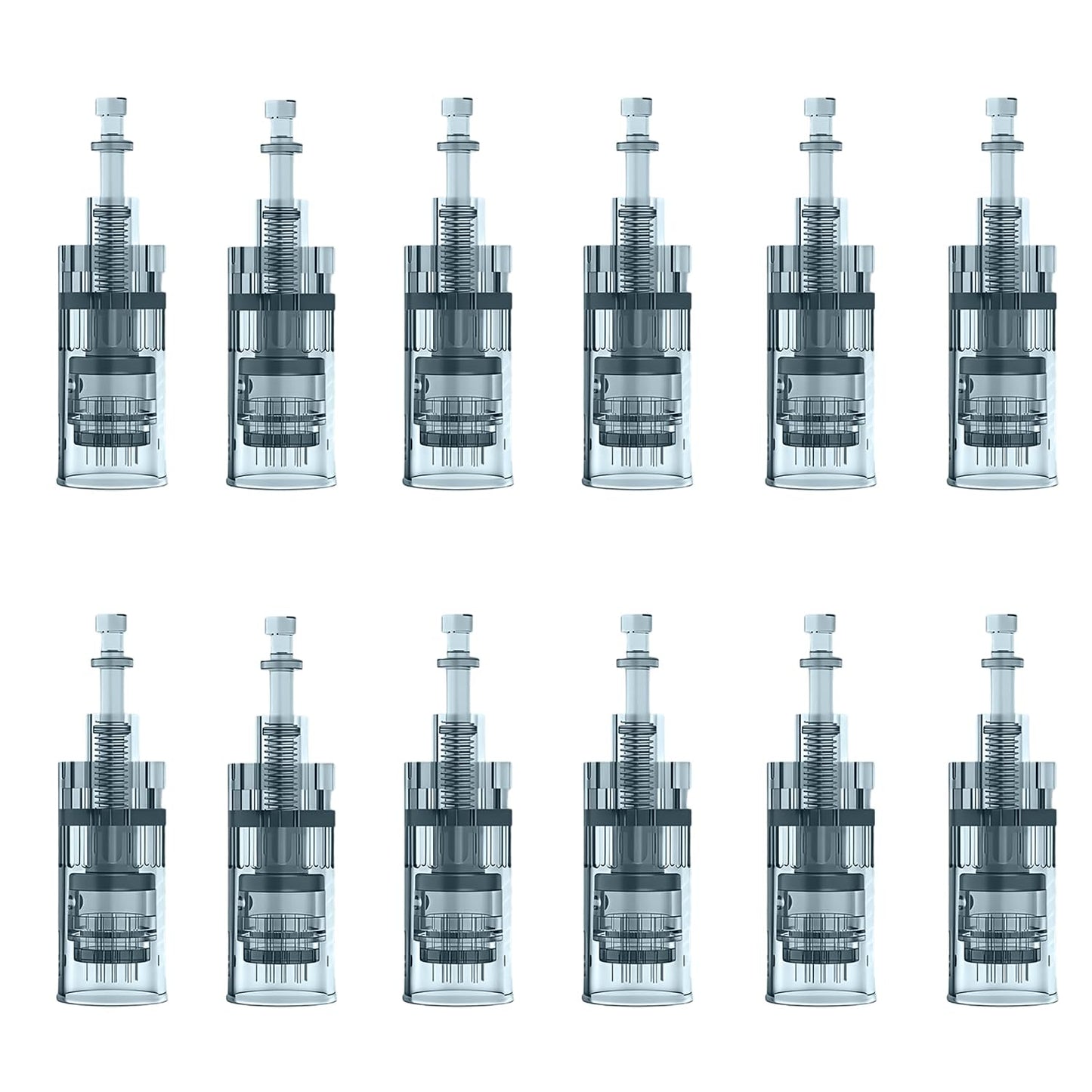 Microneedling Derma Roller Pen Cartridges - 12 Pack 36 Pin 0.25mm for M8 & M7S | At-Home Skin Care