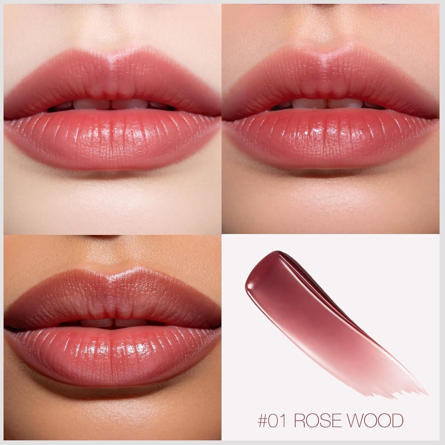Tinted Lip Balm Lipstick Set - Sheer Hydrating Color & Nourishing Care | Universal Shades for All Skin Tones (Blush Nude & Dusty Plum)
