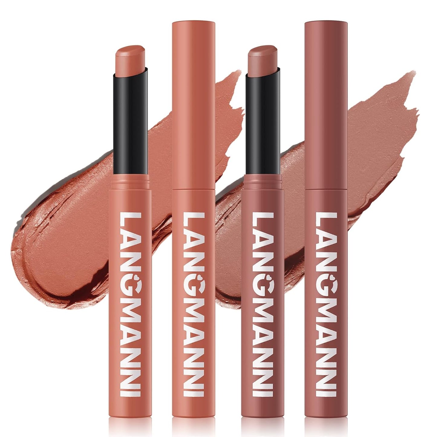 Velvet Matte Lipstick Set - 12 High Pigment Nude Shades | Long-Lasting Waterproof Lip Color for Women