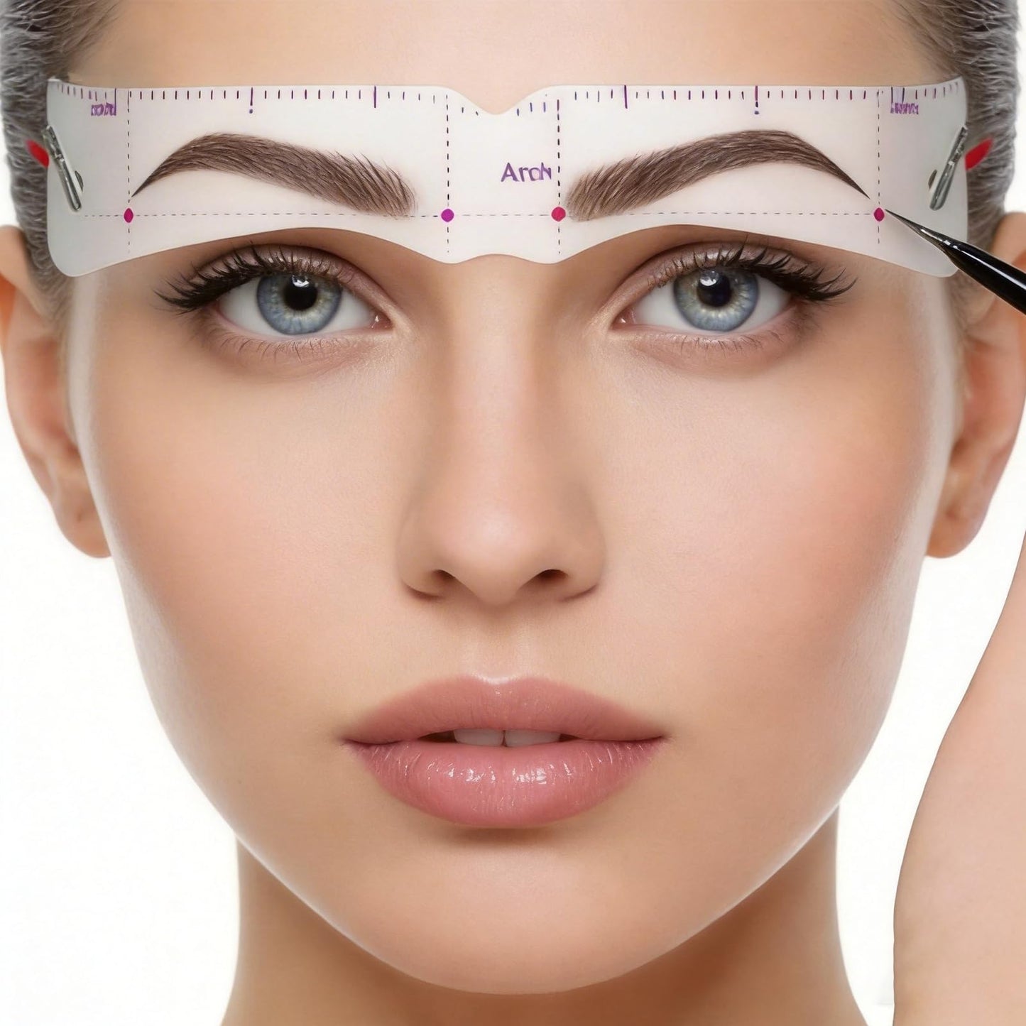 Eyebrow Stencil 6-Pack, 6PCS Reusable Eyebrow Shaper Kit, 4-in-1 Universal Fit Eyebrow Template with Strap, Easy 3-Minute Makeup Tool for Beginners, Precise Brow Stencil Set for Women
