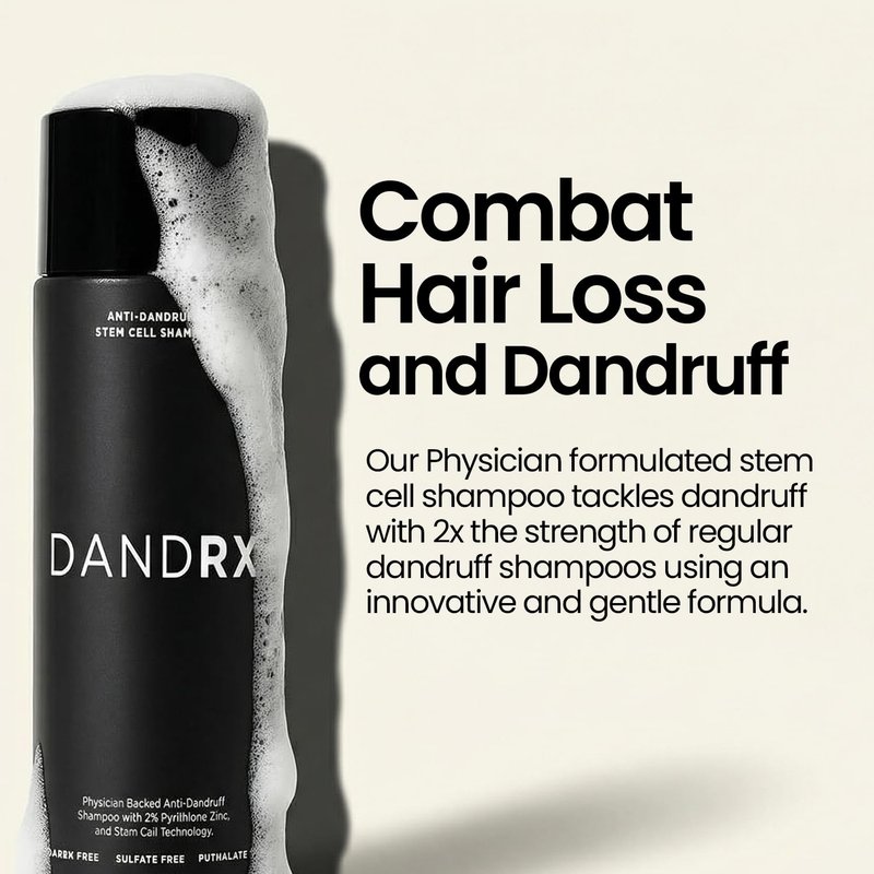 Anti-Dandruff Shampoo - Extra Strength 2% Pyrithione Zinc | Fragrance-Free, Color Safe, Sulfate Free Treatment for Flaky, Itchy Scalp