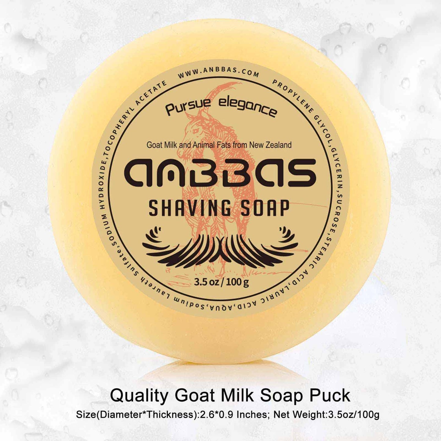 Anbbas Synthetic Badger Shaving Brush with Nylon Bristles,Melamine POP Mug for Lathering and 100g Shaving Soap for Men Close Shave,Women Girls Hair Removal